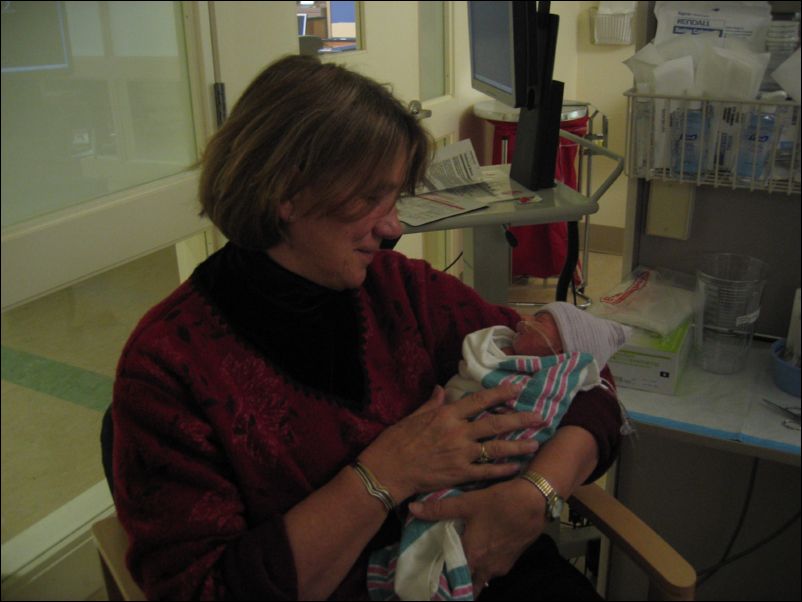Grandma Holding Sebastian